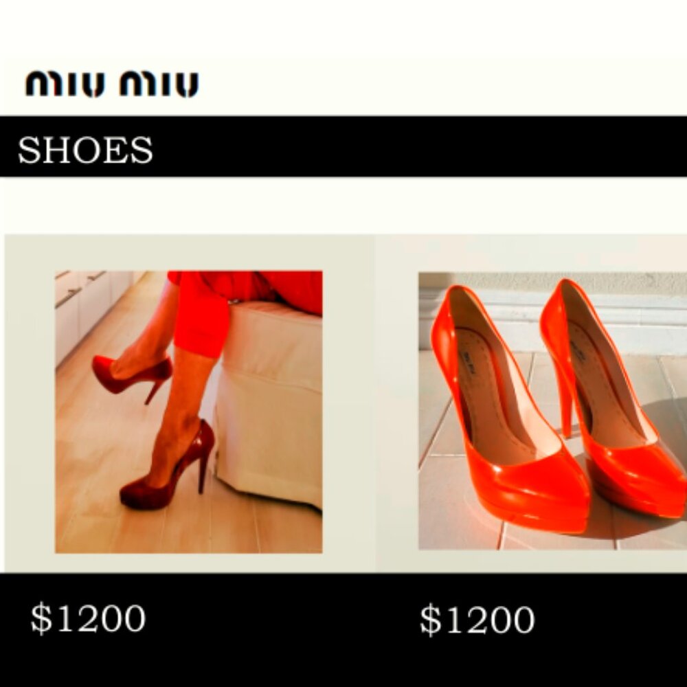 Luxury Crimson Patent Leather Pumps for Sale: Miu Miu  size 41 -